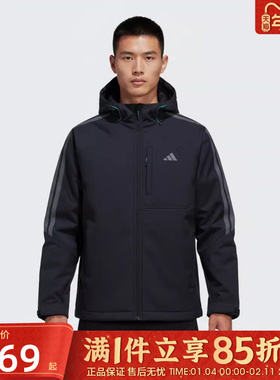 优购adidas阿迪达斯男子TH SOFTSHELL JK运动健身夹克外套KR2498