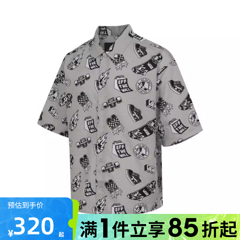优购VANS范斯男子MISC AOP SS S运动休闲短袖衬衫VN000RA8FGR