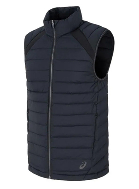 优购Asics亚瑟士男子运动休闲保暖羽绒背心男士外套2031F370-001