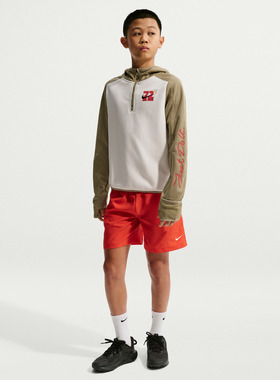 优购NIKE耐克大童K NK TF LS HZ运动休闲套头衫卫衣IQ3936-133