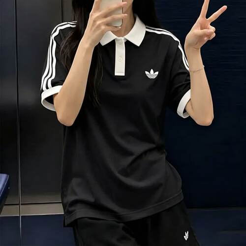 adidas阿迪达斯三叶草男子上衣翻领POLO衫休闲网球短袖T恤LG4967