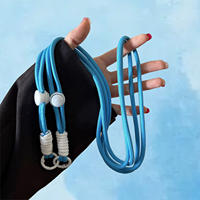 Direct sales crossbody phone lanyard, phone shoulder strap, hanging chain, lanyard, back clip, adjustable knot, color-matching, adjustable lanyard thumbnail 6