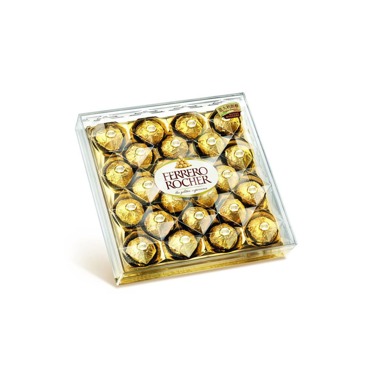 香港进口费列罗金莎原装行货朱古力金礼盒24粒装Ferrero