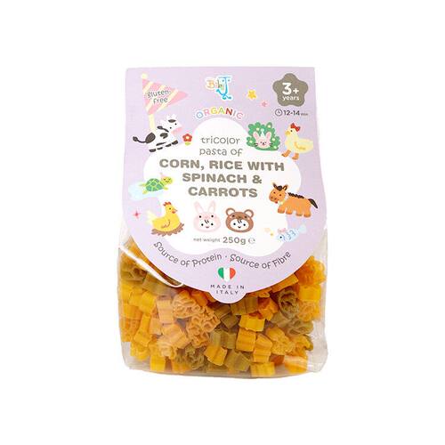 BabyJ 意大利有机无麸质动物通粉菠菜+胡萝卜250g婴幼儿版3岁以上