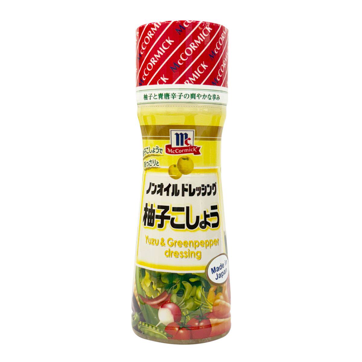 McCormick日本制造柚子青胡椒沙律醋青胡椒柚子醋沙律汁150毫升樽