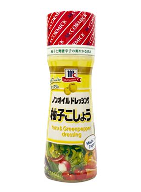 McCormick日本制造柚子青胡椒沙律醋青胡椒柚子醋沙律汁150毫升樽
