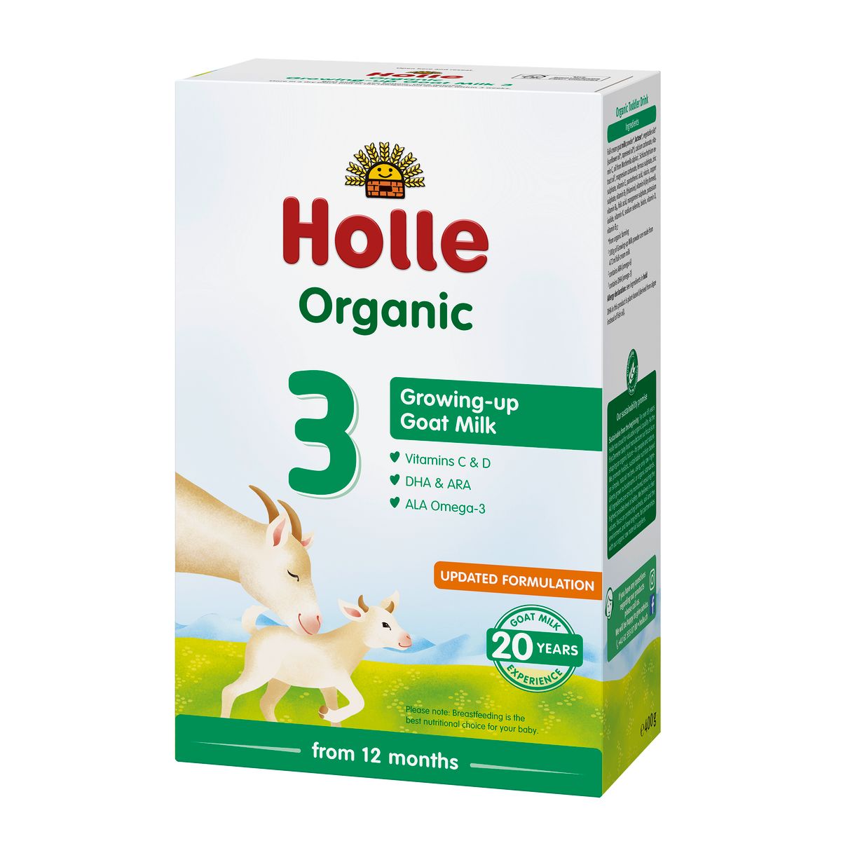 Holle有机3号小童山羊奶粉配方400克3阶段幼儿奶粉营养高钙助发育