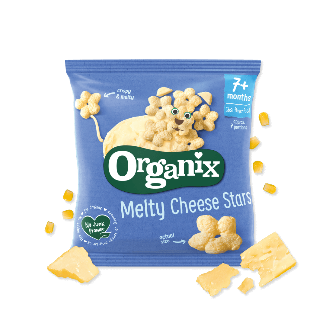 Organix进口荷兰起司星20g7个月+婴幼儿星星饼易溶易吞咽零食饼干