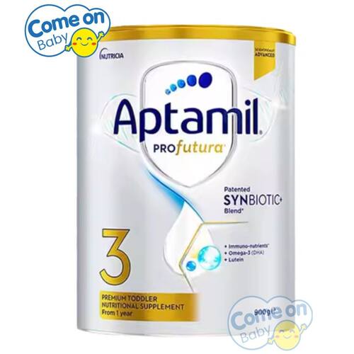 Aptamil爱他美澳洲白金版奶粉3段适合1岁+900g银罐促进发育和成长
