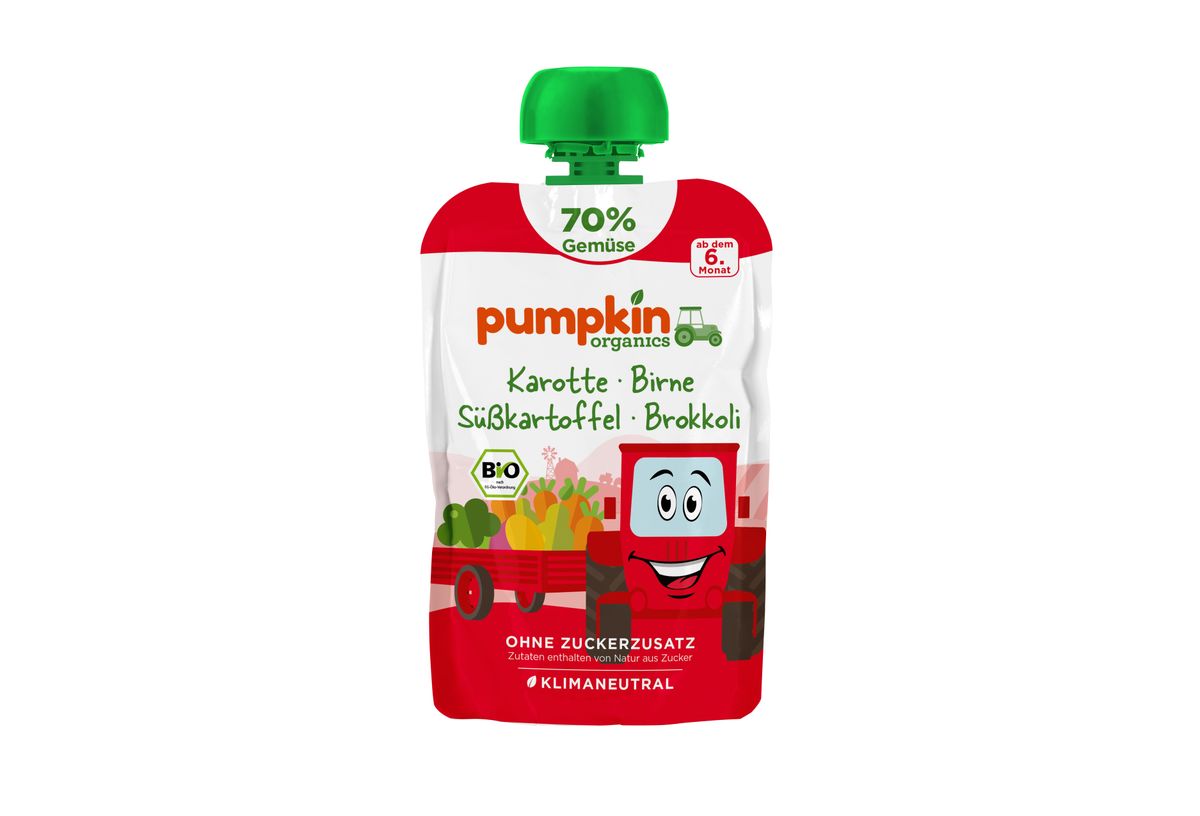 PUMPKIN 胡萝卜蕃薯西兰花梨蔬果蓉100G*5包装婴儿果蔬蓉营养辅食