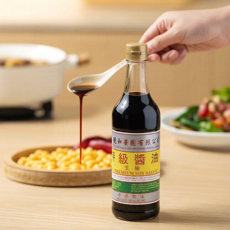 适用永乐 悦和特级生抽500ml调味料香港瓶装美食高级酱油高端美味