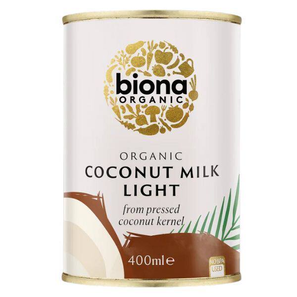 进口版Biona有机轻盈版椰奶9%脂肪400ml植物饮料椰子饮料天然家用