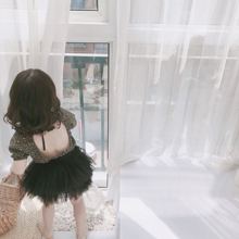 乖乖2019夏款宝宝女童韩版娃娃衫豹纹露背短袖T恤上衣时尚公主衫