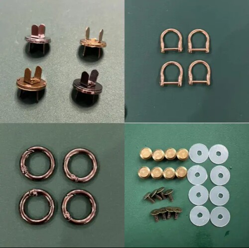 手工弹簧圈D扣包包五金配件脚钉