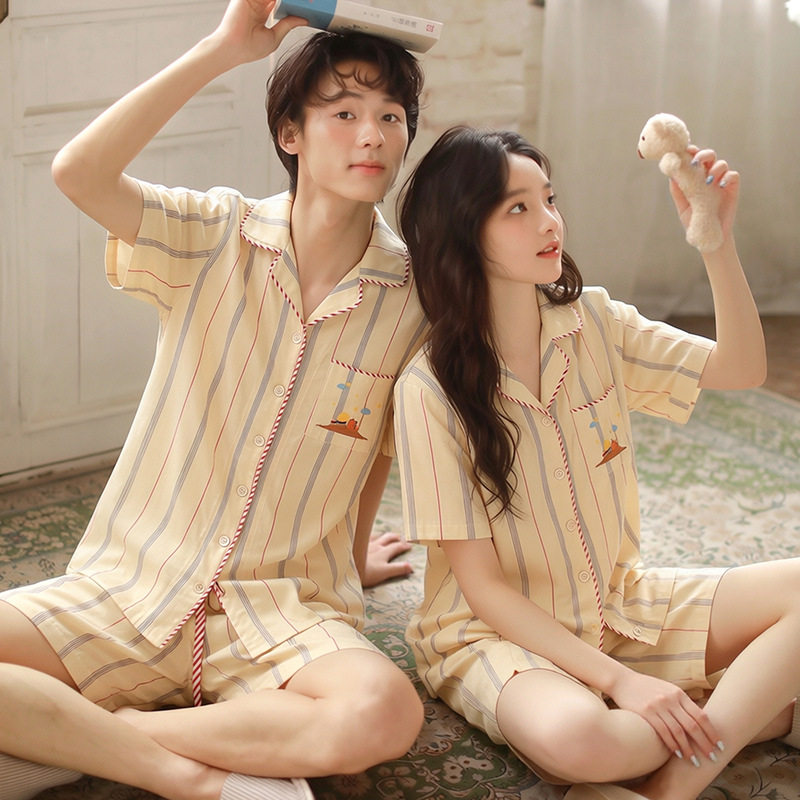 夏款情侣家居服,舒适透气柔软