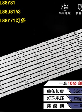 适用海尔LQ55AL88Y81 LQ55AL88U81A3 LQ55AL88Y71灯条 5灯凹背光