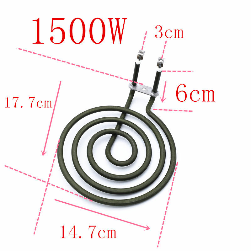 空气炸锅发热管光波炉蚊香型烧烤炉加热管通用电热管1500W配件