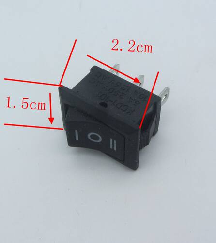 三档开关船型小开关 产品玩具车等通用小开关3档方形3脚小开关