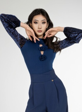 丹珍舞服摩登舞新品交谊舞双人舞广场舞国标练功服上衣春夏款M917