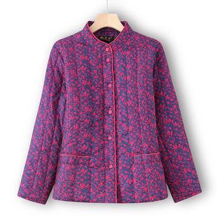 老人棉服太太薄棉袄中老年妈妈夹棉外套奶奶冬装 羽绒棉衣内胆70岁