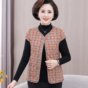 中老年人冬季 奶奶驼绒马甲女士护肩马夹坎肩加厚贴身保暖背心内穿