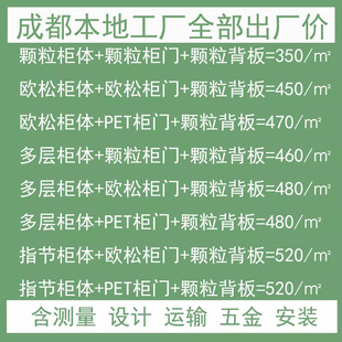 成都工厂定制衣柜酒柜鞋柜颗粒欧松多层全包鲁丽万华千年舟兔宝宝