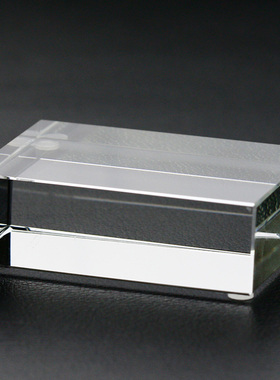 琉璃底座柱子水晶摆件定制logo