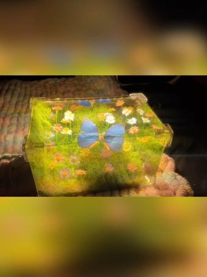 春日蝴蝶夜灯手工diy材料包卧室氛围灯送女友七夕520情人节礼物