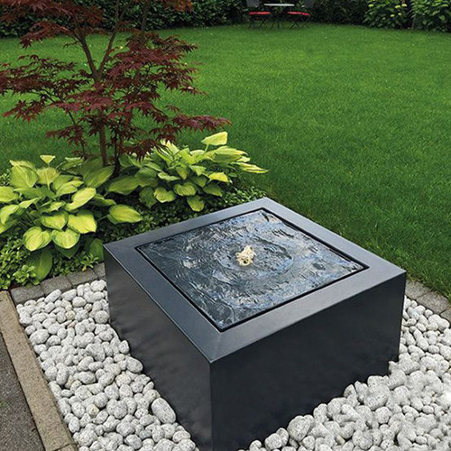 景观庭院日式石钵户外方形喷泉