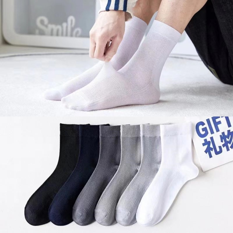 瑞孚特网眼男士竹纤维薄款袜子