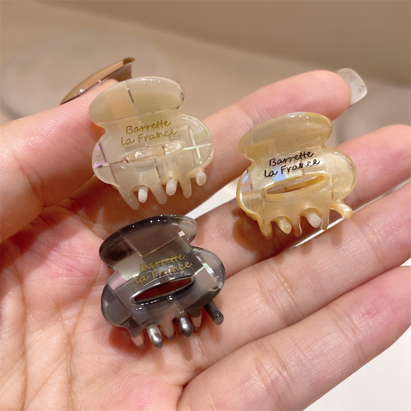 发夹醋酸树脂韩版暗格纹小抓夹