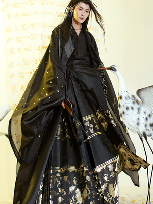 汉服男款情侣CP暗黑套装