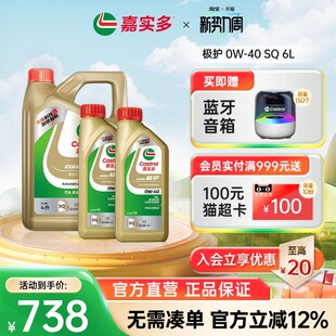 0w40 极护国6b全合成机油汽车润滑油 Castrol嘉实多官方正品