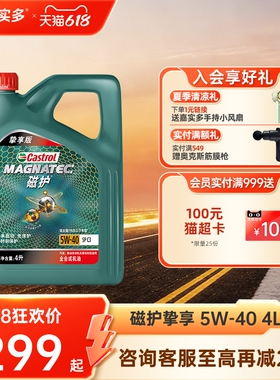 Castrol嘉实多磁护挚享全合成机油发动机润滑油 SP C3 5W-40 4L