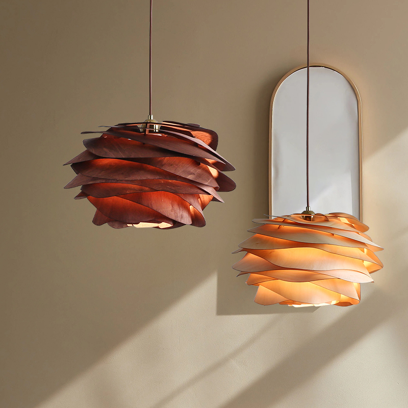 卧室餐厅民宿诧寂风吊灯玫瑰花型