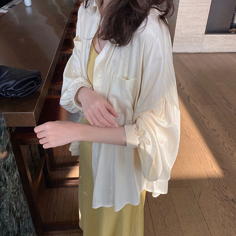 小玉酱新款风2022女衬衣慵懒宽松防晒感少女春夏女衬衫MIKASTUDIO
