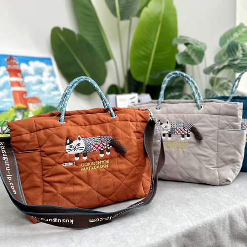 kusuguru女士包日式多层夹层收纳