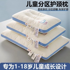 A类全棉枕头护颈椎助睡眠一对家用3-6岁以上亲子学生单人儿童枕芯