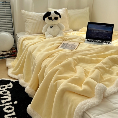 【少女ins风】牛奶绒羊羔绒毛毯