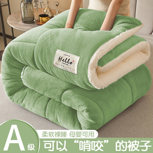 冬季羊羔绒冬被棉被加厚保暖被子被芯宿舍单人秋冬被2025新款冬天