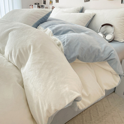 【A级母婴可用】牛奶绒被套单件