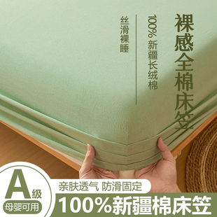 夏季 通用全棉防滑床罩全包床垫套保护罩 纯棉床笠单件2025新款 四季