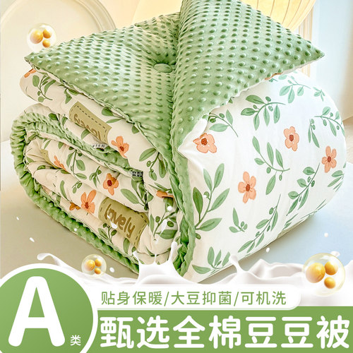 2025新款全棉豆豆被秋冬被