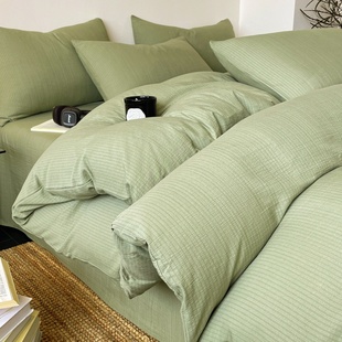 2025新款 双层纱被套单件150x200x230宿舍单人被罩非全棉纯棉夏季