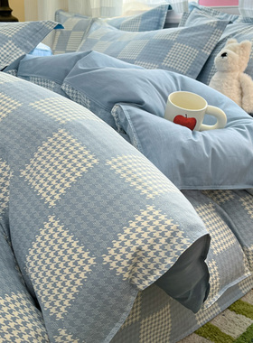 纯棉被套单件全棉被罩150x200x230单双人单独被单褥子套四季通用4