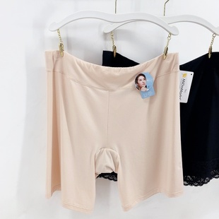 夏季百搭防走光打底裤莫代尔安全裤女夏中腰平角可单穿简约蕾丝边