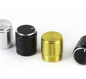 15*17mm铝合金 电位器旋钮 旋转开关 音量调节旋钮帽子 黑色