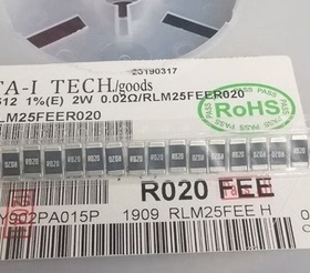 合金电阻 2512 0.02R 2W 1% 2512 0.02RF 1盘4000个 1盘388元