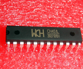 WCH系列 CH451L CH451 码管驱动及键盘控制芯片 全新原装