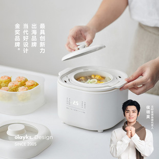 olayks立时电炖锅燕窝炖盅小号煲汤锅煮粥神器家用隔水电炖盅